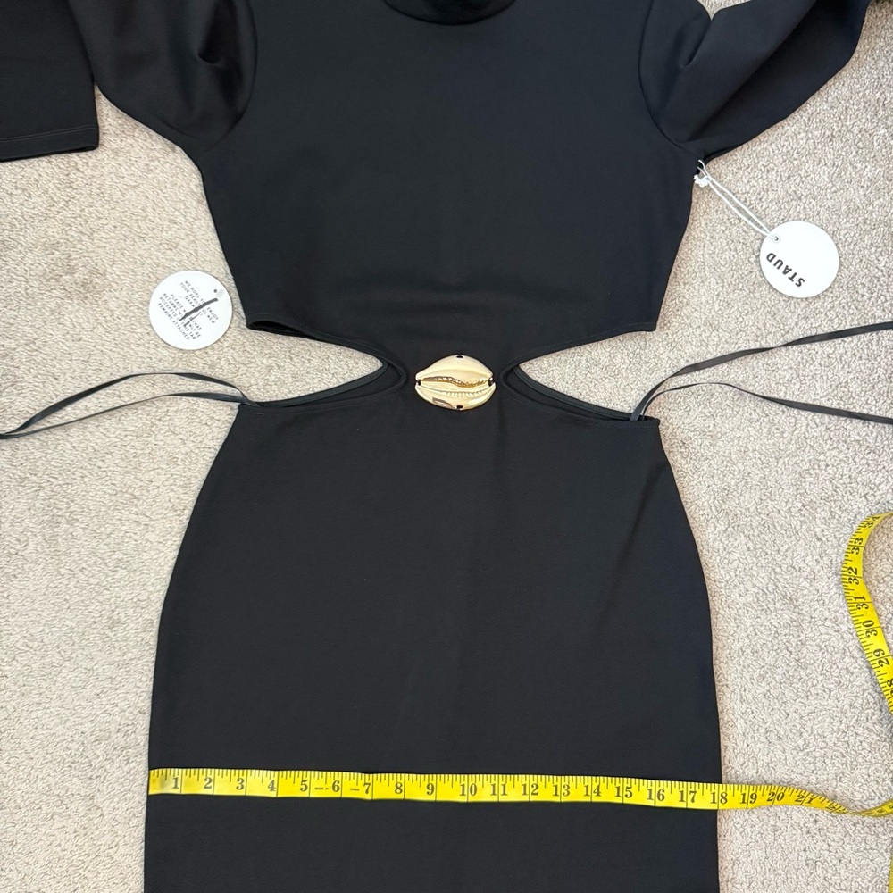 STAUD Arlette‎ Cut Out Maxi Dress Black M - Picture 10 of 11